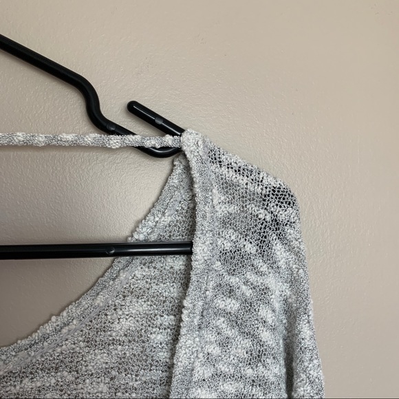 GRAY OPEN BACK SWEATER - Picture 8 of 11